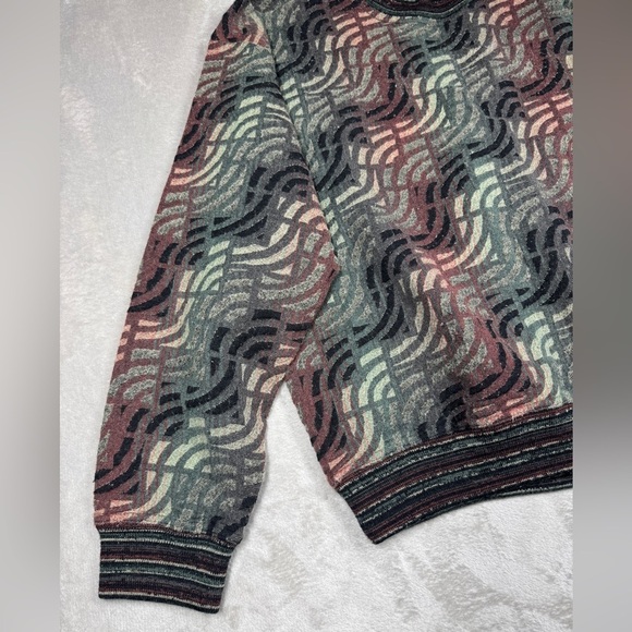 Vintage Men’s Jhane Barnes Menswear Wool Blend Geometric Grandpa Sweater Medium - Picture 3 of 16